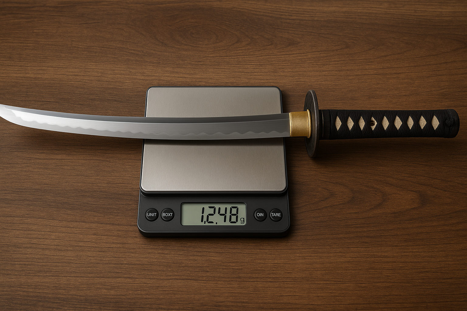 What is the weight of a Katana?