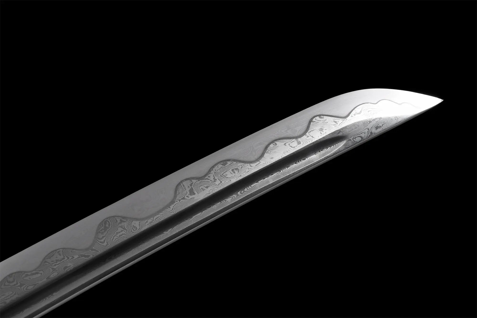 Katana Damascus Wave
